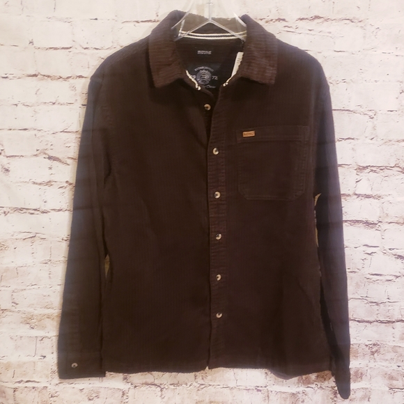 NWT Buffalo David Bitton Jafar Shacket Corduroy in Chocolate Brown Small - Picture 6 of 9